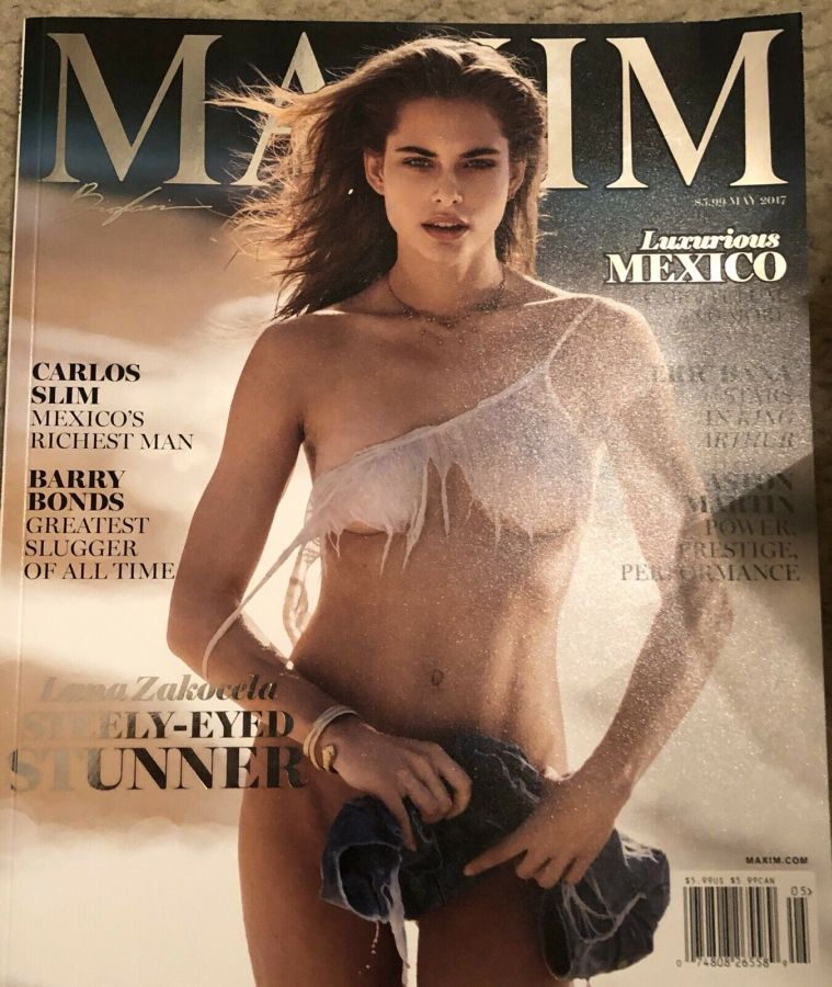 MAXIM magazine side cover Issue 223  May 2017