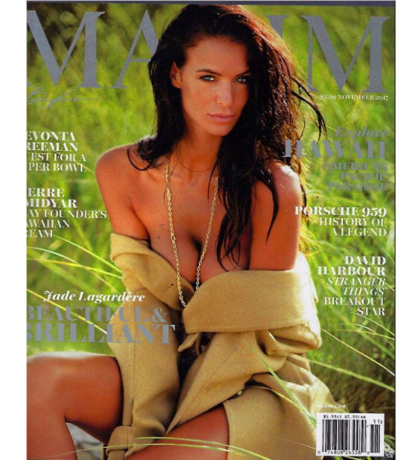 MAXIM magazine side cover Issue 228  November 2017
