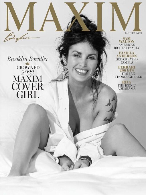 MAXIM magazine side cover  January/February 2023