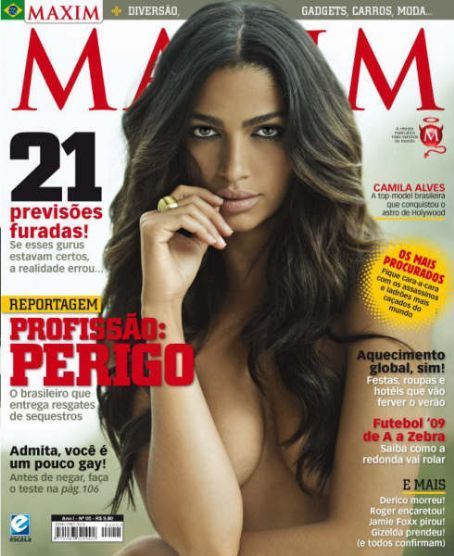 MAXIM (Br) magazine side cover January 2009