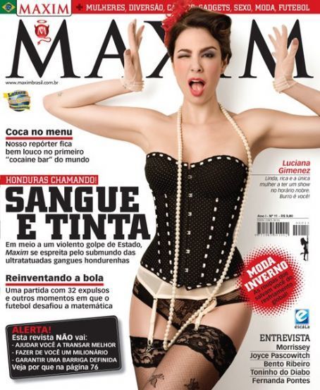 MAXIM (Br) magazine side cover July 2009