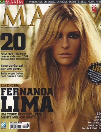 MAXIM (Br) magazine side cover Issue 16 January 2010