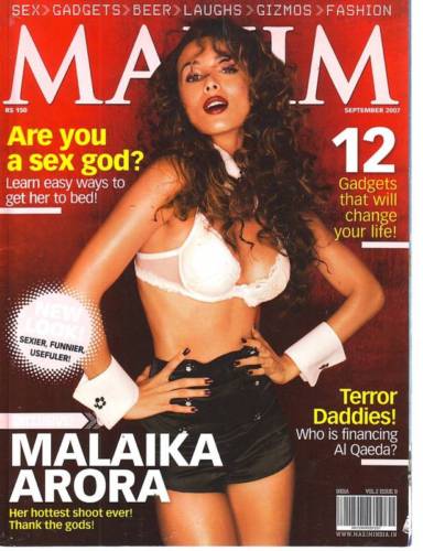 MAXIM (In) magazine side cover September 2007