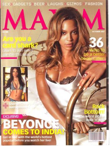 MAXIM (In) magazine side cover October 2007