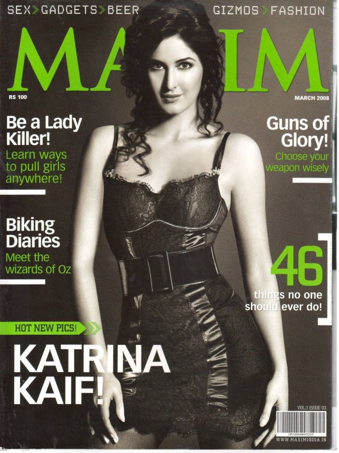 MAXIM (In) magazine side cover March 2008