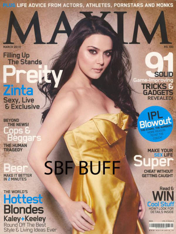 MAXIM (In) magazine side cover March 2010