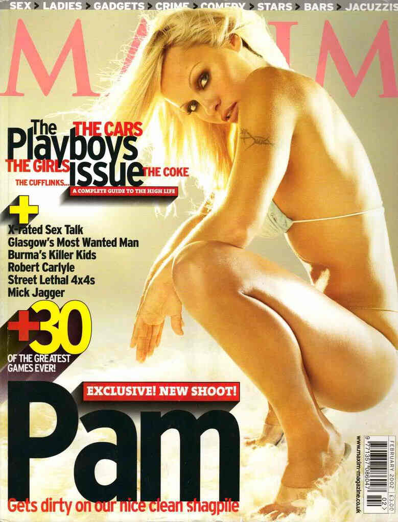 MAXIM (UK) magazine side cover Issue 82 February 2002