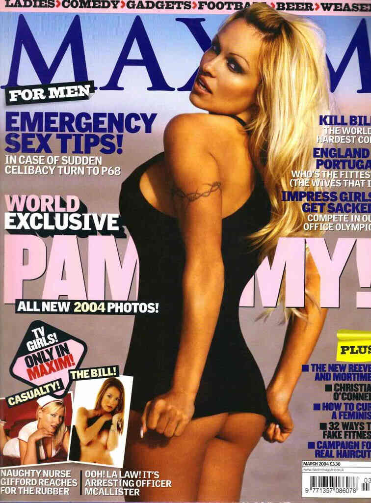 MAXIM (UK) magazine side cover Issue 107 March 2004