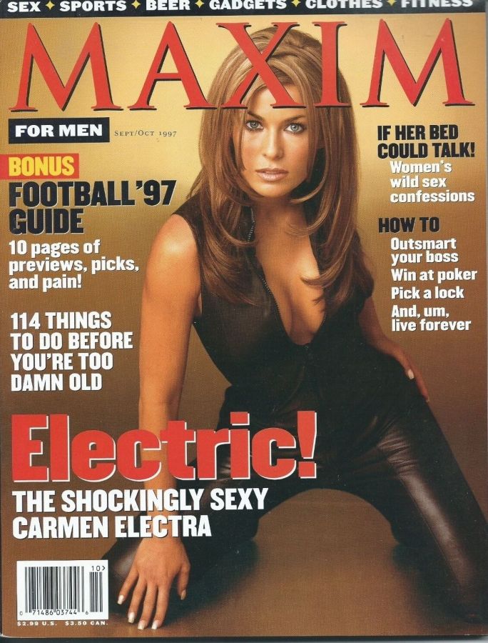 MAXIM magazine side cover Issue 3 September/October 1997