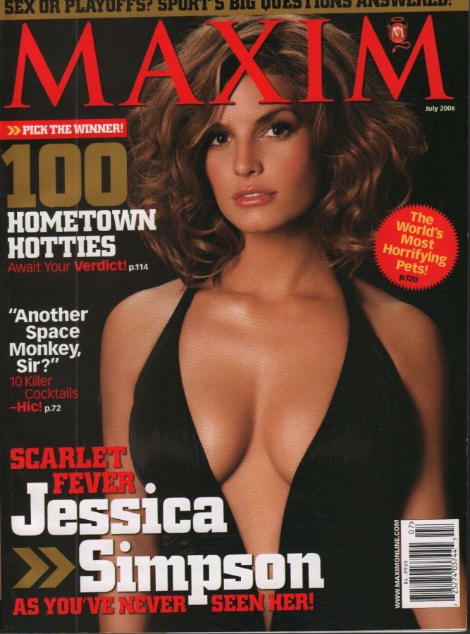 MAXIM magazine side cover Issue 103 July 2006