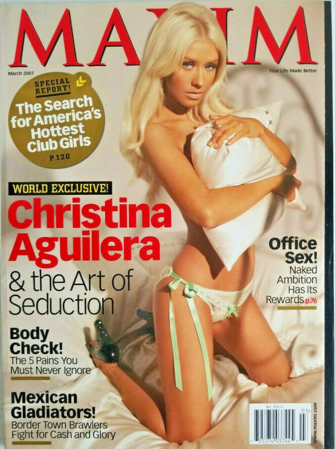 MAXIM magazine side cover Issue 111 March 2007
