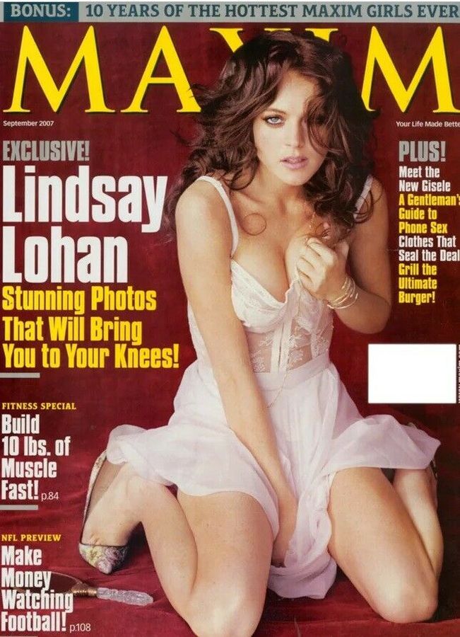 MAXIM magazine side cover Issue 117 September 2007