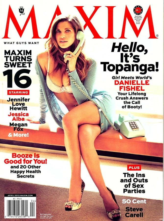 MAXIM magazine side cover Issue 182 April 2013