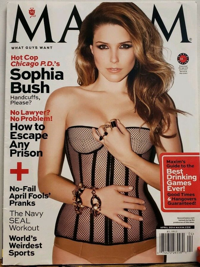 MAXIM magazine side cover Issue 192 April 2014