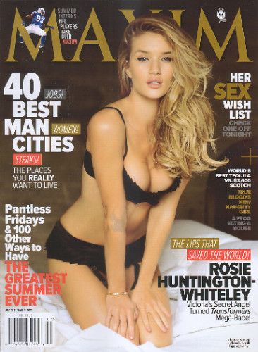 MAXIM magazine side cover Issue 163 July 2011