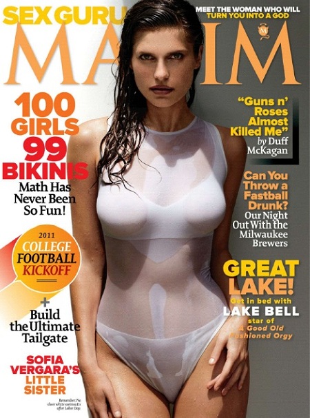 MAXIM magazine side cover Issue 165 September 2011