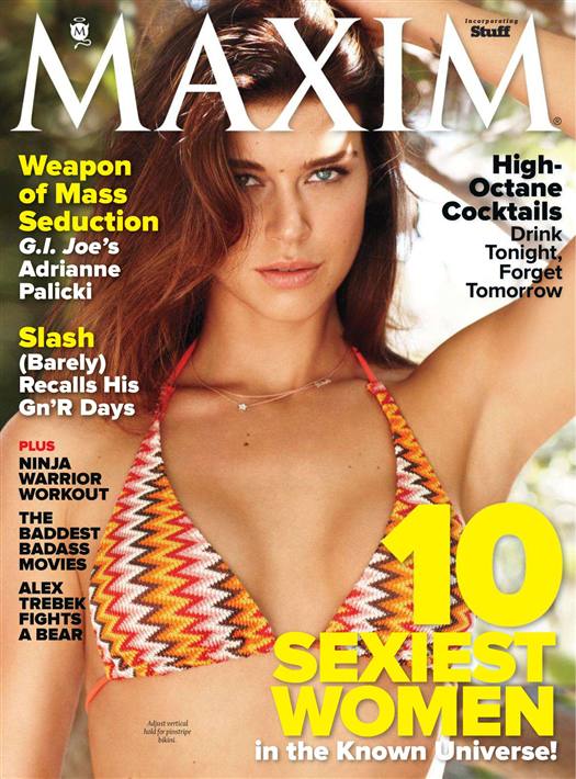 MAXIM magazine side cover Issue 174 June 2012