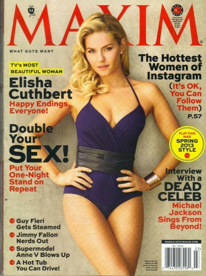 MAXIM magazine side cover Issue 181 March 2013