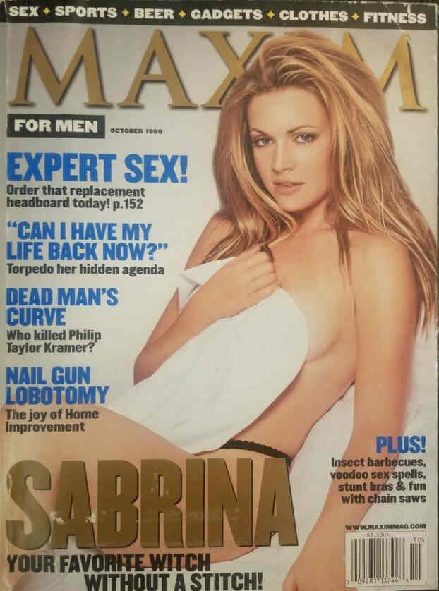MAXIM magazine side cover Issue 22 October 1999