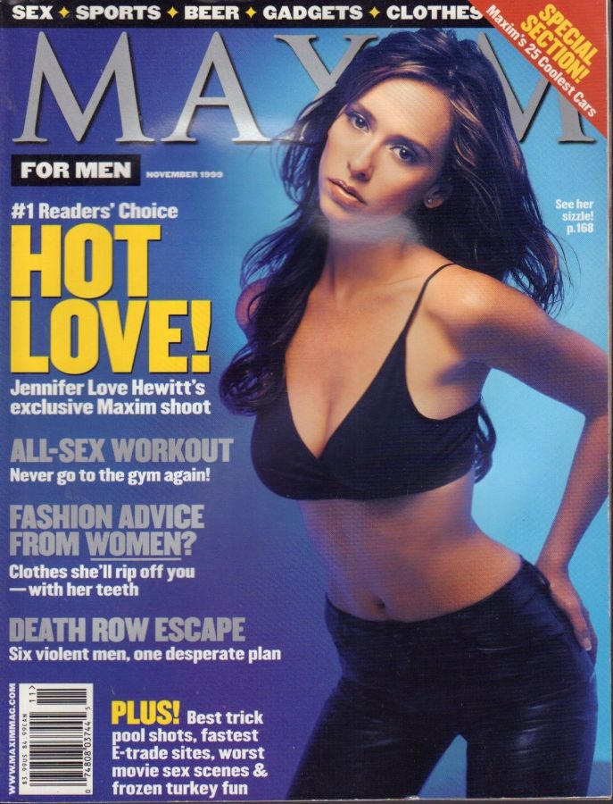 MAXIM magazine side cover Issue 23 November 1999