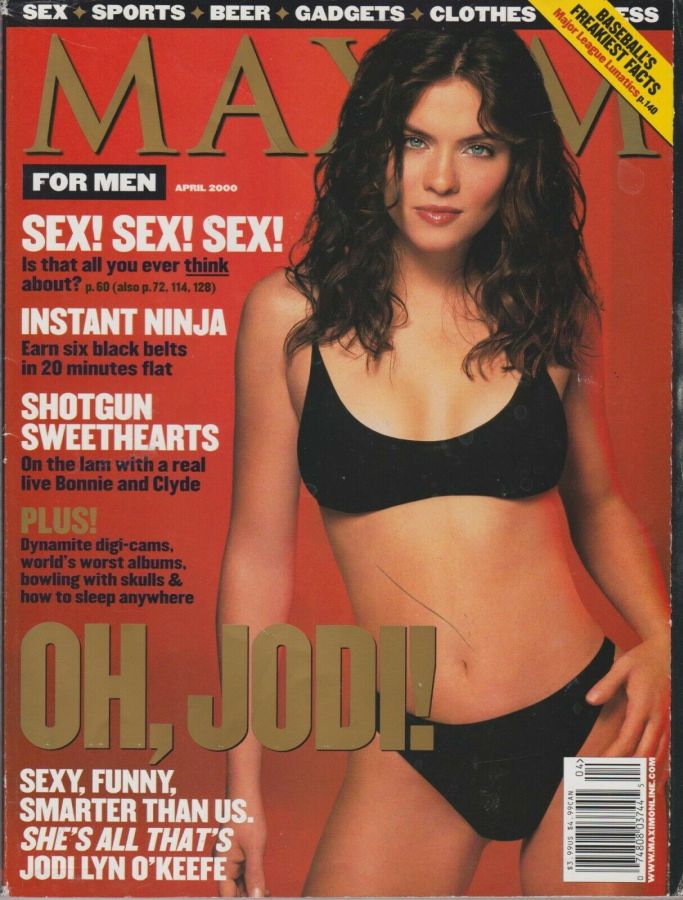MAXIM magazine side cover Issue 28 April 2000