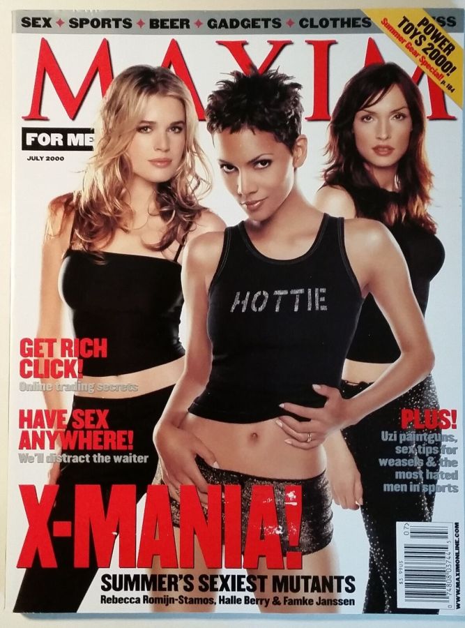 MAXIM magazine side cover Issue 31 July 2000