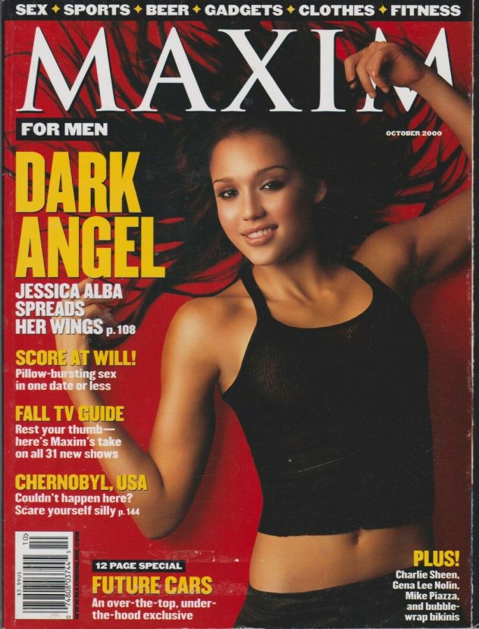 MAXIM magazine side cover Issue 34 October 2000