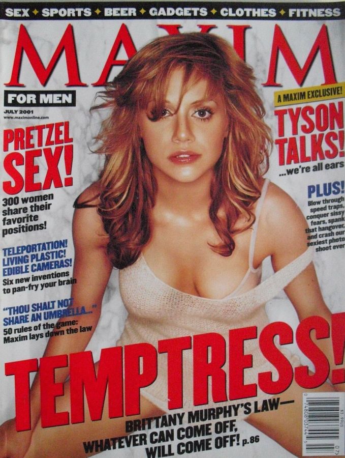 MAXIM magazine side cover Issue 43 July 2001