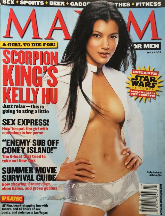 MAXIM magazine side cover Issue 53 May 2002
