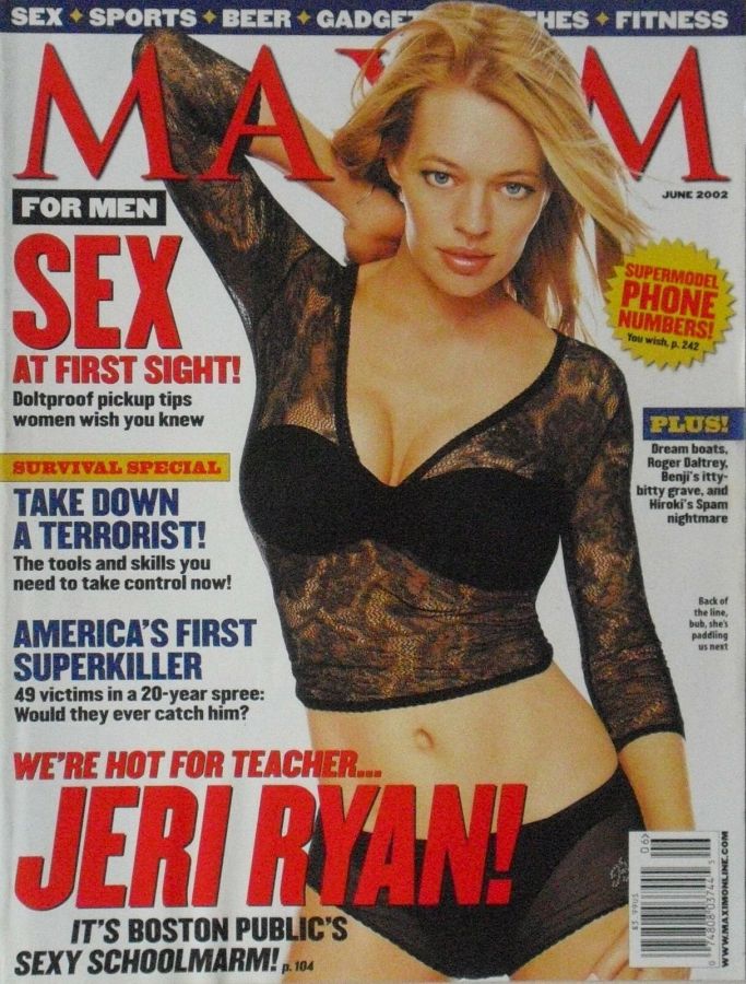 MAXIM magazine side cover Issue 54 June 2002
