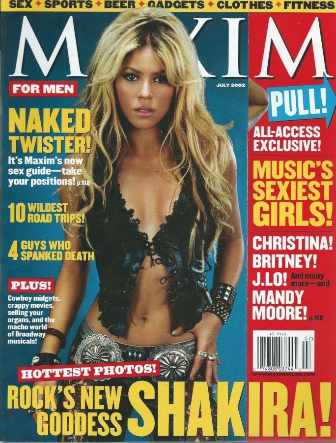 MAXIM magazine side cover Issue 55 July 2002