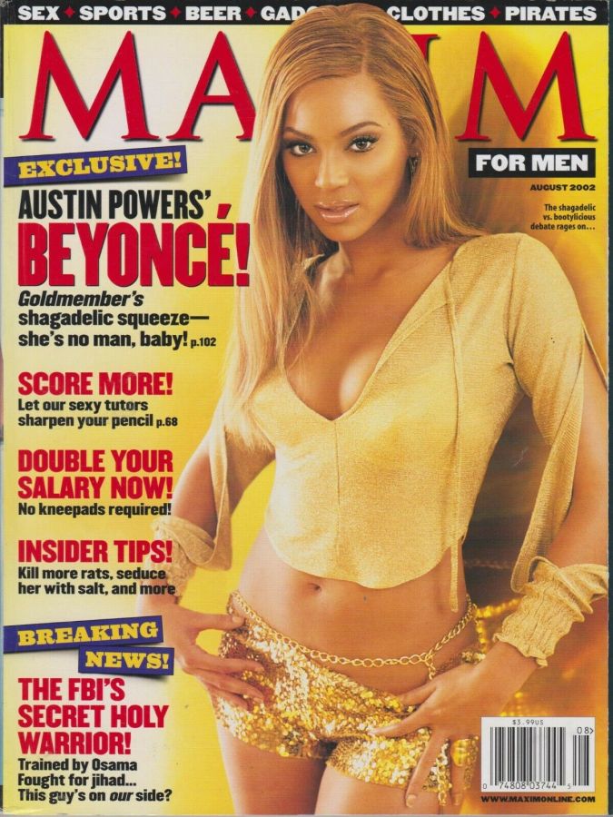 MAXIM magazine side cover Issue 56 August 2002