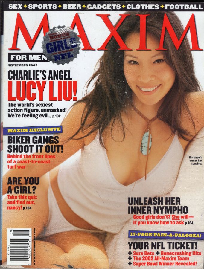 MAXIM magazine side cover Issue 57 September 2002