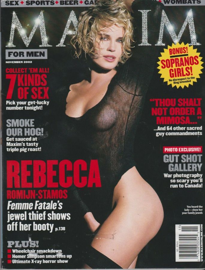 MAXIM magazine side cover Issue 59 November 2002