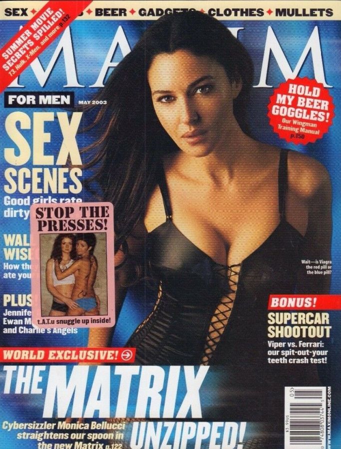 MAXIM magazine side cover Issue 65 May 2003
