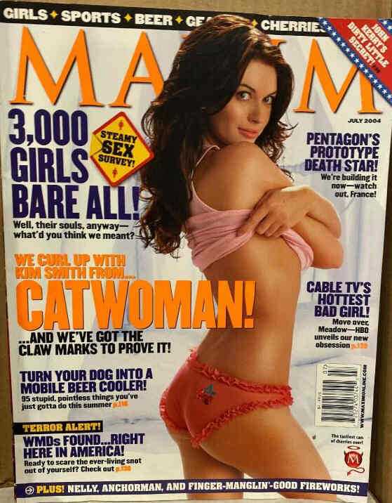 MAXIM magazine side cover Issue 79 July 2004