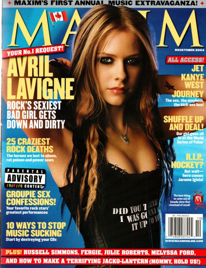 MAXIM magazine side cover Issue 82 October 2004