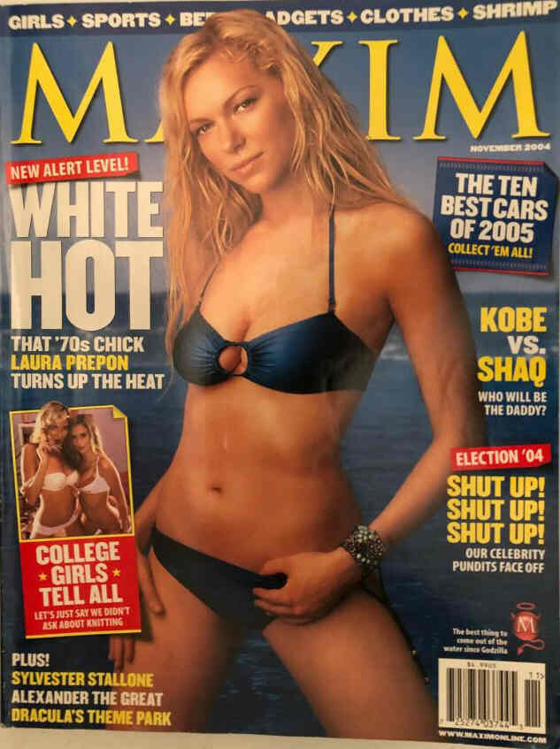 MAXIM magazine side cover Issue 83 November 2004