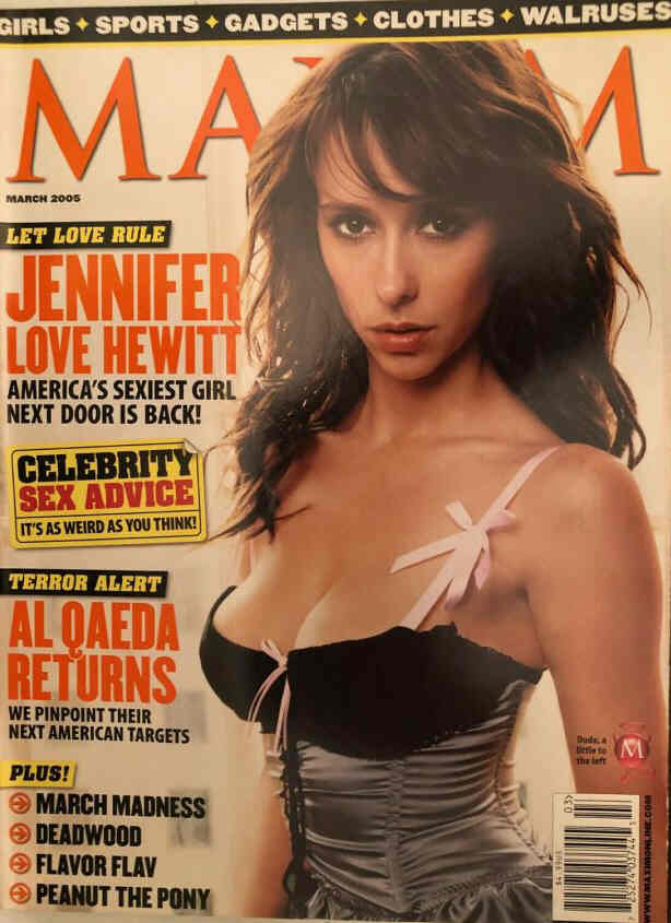 MAXIM magazine side cover Issue 87 March 2005