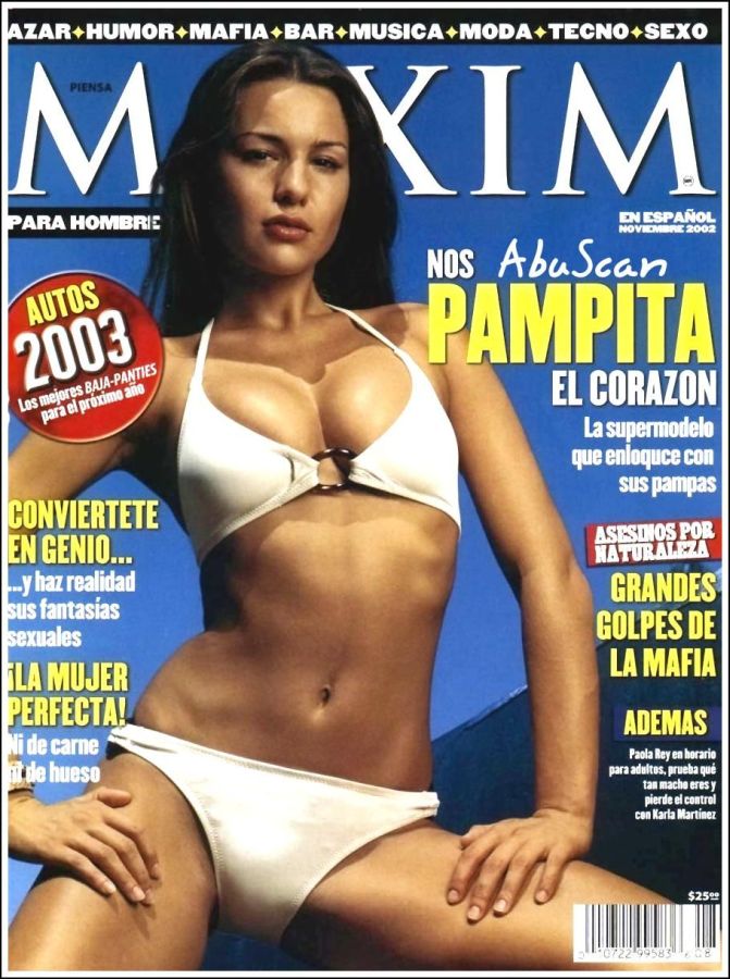 MAXIM ARGENTINA magazine side cover  November 2002