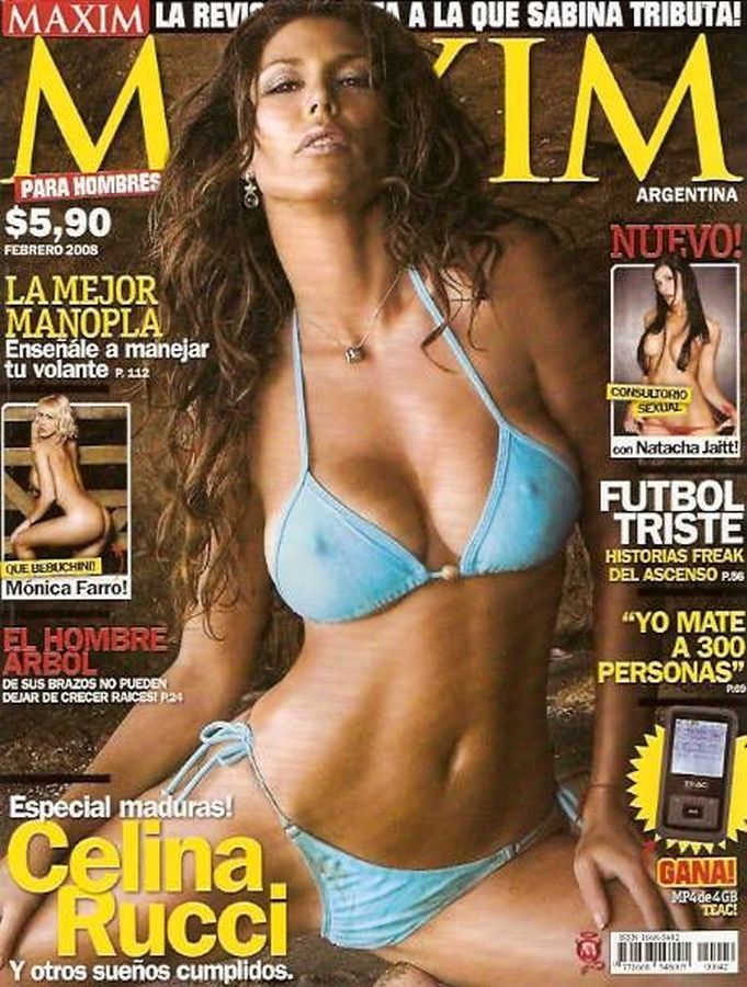 MAXIM ARGENTINA magazine side cover  February 2008