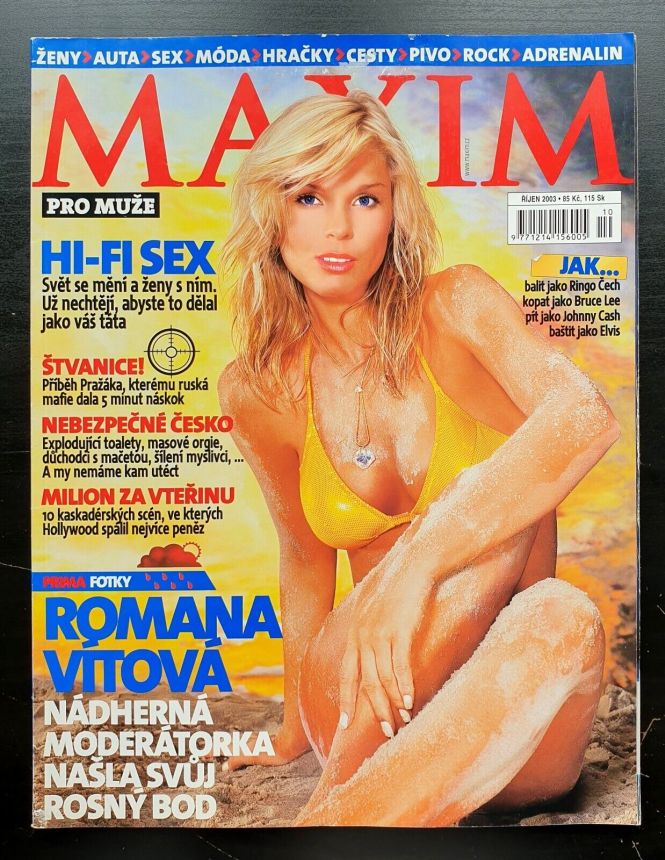 MAXIM CZECH magazine side cover  September 2003