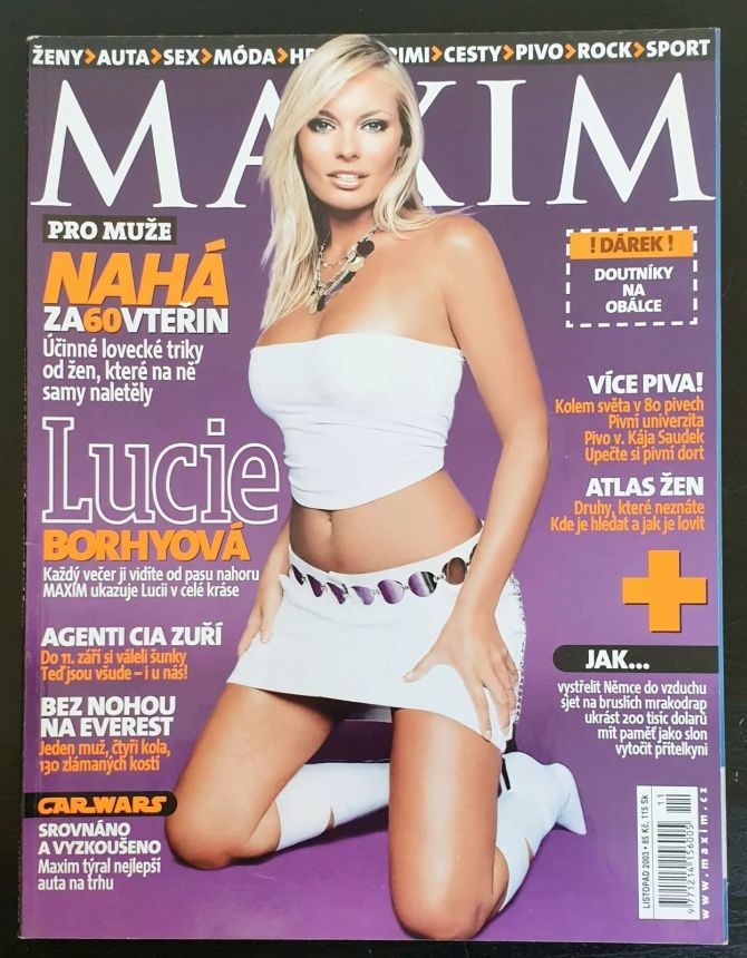 MAXIM CZECH magazine side cover  November 2003