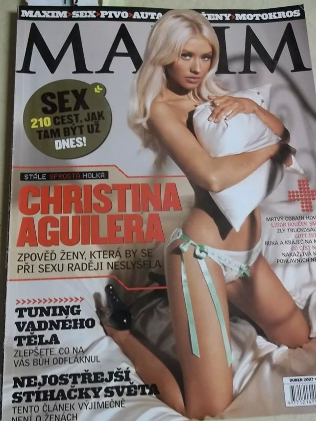 MAXIM CZECH magazine side cover  April 2007