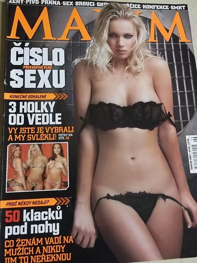 MAXIM CZECH magazine side cover  June 2007