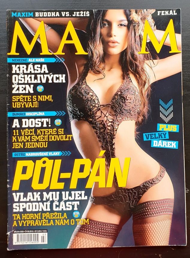 MAXIM CZECH magazine side cover  March 2009