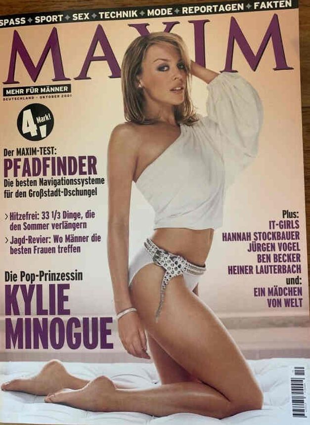 MAXIM GERMANY magazine side cover  October 2001
