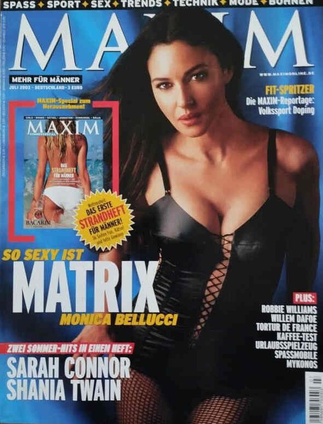 MAXIM GERMANY magazine side cover  July 2003