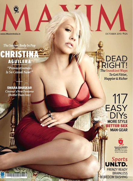 MAXIM (In) magazine side cover October 2013