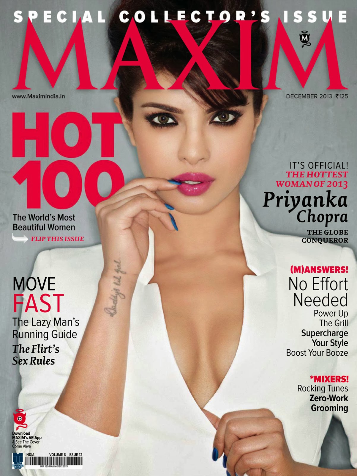 MAXIM (In) magazine side cover December 2013